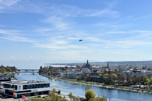 Blick über den Bodensee von der Panorama Terrasse aus